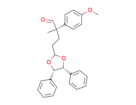 (-)-(2R)-4-(4,5-diphenyl-1,3-dioxolan-2-yl)-2-methyl-2-[4-(methoxy)phenyl]butanal