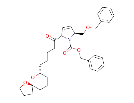 (2S,5S)-2-benzyloxymethyl-5-[5-{(5R,7R)-1,6-dioxa-spiro[4.5]dec-7-yl}-pentanoyl]-2,5-dihydro-pyrrole-1-carboxylic acid benzyl ester