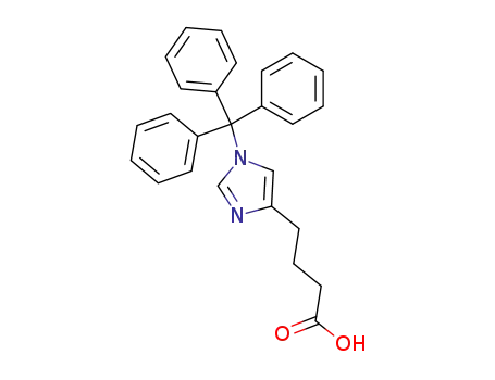 Molecular Structure of 102676-84-6 (4-(1-TRITYL-1H-IMIDAZOL-4-YL)-BUTYRIC ACID)