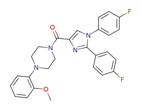 1-{[1,2-bis(4-fluorophenyl)-1H-imidazol-4-yl]carbonyl}-4-(2-methoxyphenyl)piperazine