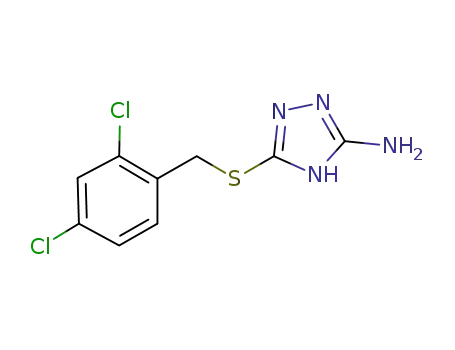 Molecular Structure of 303150-34-7 (3-[(2,4-DICHLOROBENZYL)SULFANYL]-1H-1,2,4-TRIAZOL-5-AMINE)