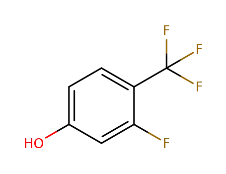 Molecular Structure of 219581-07-4 (3-FLUORO-4-(TRIFLUOROMETHYL)PHENOL)