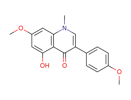4(1H)-Quinolinone, 5-hydroxy-7-methoxy-3-(4-methoxyphenyl)-1-methyl-