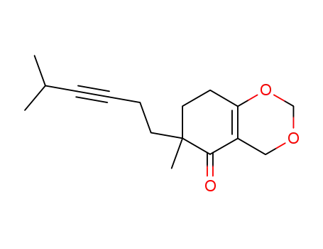 6-methyl-6-(5-methylhex-3-ynyl)-4,6,7,8-tetrahydrobenzo[1,3]dioxin-5-one
