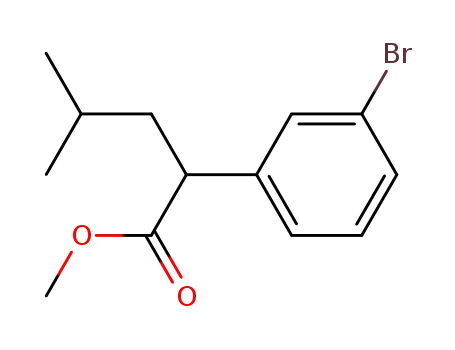 methyl 2-(3-bromophenyl)-4-methylpentanoate