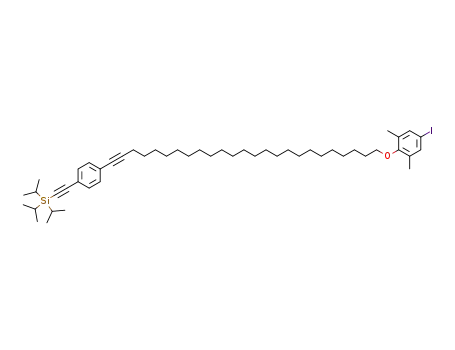 Silane,
[[4-[25-(4-iodo-2,6-dimethylphenoxy)-1-pentacosynyl]phenyl]ethynyl]tris(
1-methylethyl)-