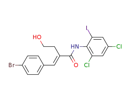 Butanamide,
2-[(4-bromophenyl)methylene]-N-(2,4-dichloro-6-iodophenyl)-4-hydroxy-
, (2E)-