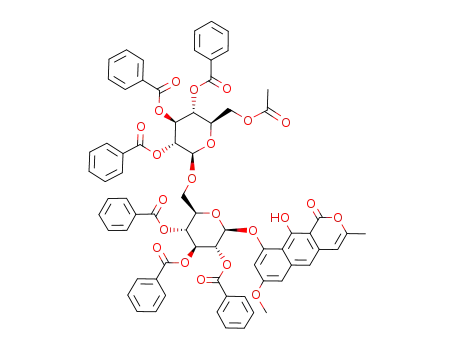 toralactone 9-O-yl 6-O-acetyl-2,3,4-tri-O-benzoyl-β-D-glucopyranosyl-(1->6)-2,3,4-tri-O-benzoyl-β-D-glucopyranoside