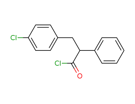 Molecular Structure of 1017454-48-6 (3-(4-chlorophenyl)-2-phenylpropanoyl chloride)