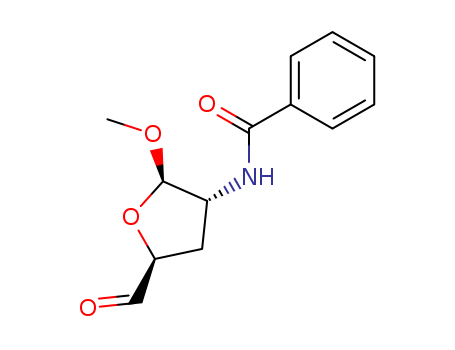 beta-D-erythro-Pentodialdo-1,4-furanoside, methyl 2-(benzoylamino)-2,3-dideoxy-