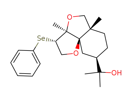 (3S,4S,5R)-1,4:2,5-diepoxy-3-phenylselanyl-1,2-secoeudesman-11-ol