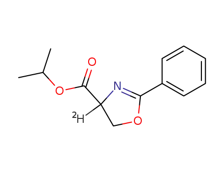Molecular Structure of 103292-61-1 (isopropyl (RS)-2-phenyl-2-oxazoline-4-d-4-carboxylate)