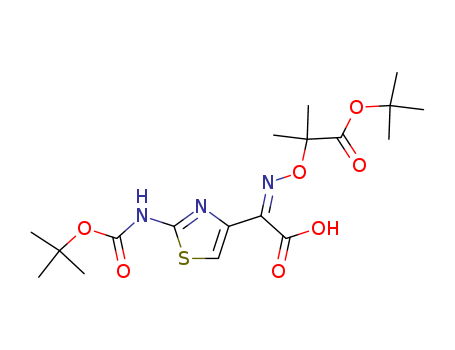 4-Thiazoleacetic acid, 2-[[(1,1-dimethylethoxy)carbonyl]amino]-a-[[2-(1,1-dimethylethoxy)-1,1- dimethyl-2-oxoethoxy]imino]-, (Z)-