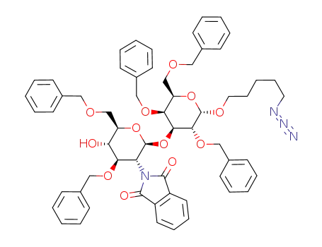 5-azidopentyl (3,6-di-O-benzyl-2-deoxy-2-phthalimido-β-D-glucopyranosyl)-(1->3)-2,4,6-tri-O-benzyl-α-D-galactopyranoside