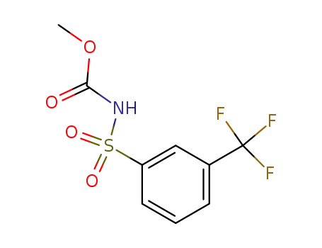 Molecular Structure of 656827-54-2 (Carbamic acid, [[3-(trifluoromethyl)phenyl]sulfonyl]-, methyl ester)