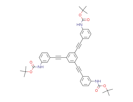 tri-(tert-butyl) N,N',N''-(benzene-1,3,5-triyl)tris[ethyne-1,2-diyl(1,3-phenylene)]tricarbamate