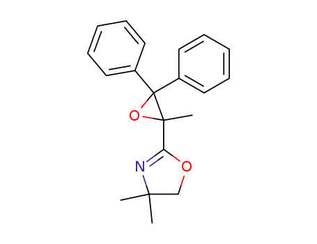 Molecular Structure of 212071-84-6 (Oxazole, 4,5-dihydro-4,4-dimethyl-2-(2-methyl-3,3-diphenyloxiranyl)-)