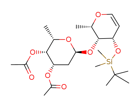 Acetic acid (2S,3R,4S,6S)-3-acetoxy-6-[(2S,3R,4S)-4-(tert-butyl-dimethyl-silanyloxy)-2-methyl-3,4-dihydro-2H-pyran-3-yloxy]-2-methyl-tetrahydro-pyran-4-yl ester