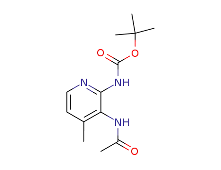 Carbamic acid, [3-(acetylamino)-4-methyl-2-pyridinyl]-,
1,1-dimethylethyl ester