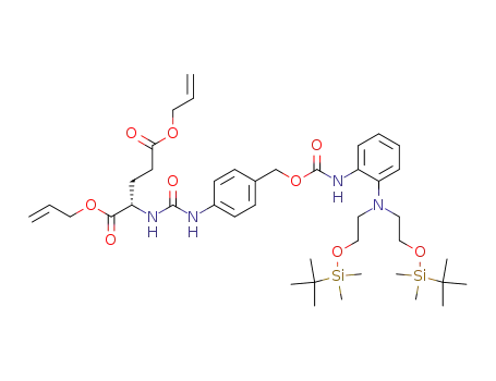 diallyl 4-{[2'-bis(2''-tert-butyldimethylsilyloxyethyl)aminophenyl]carbamoyloxymethyl}phenylcarbamoyl-L-glutamate