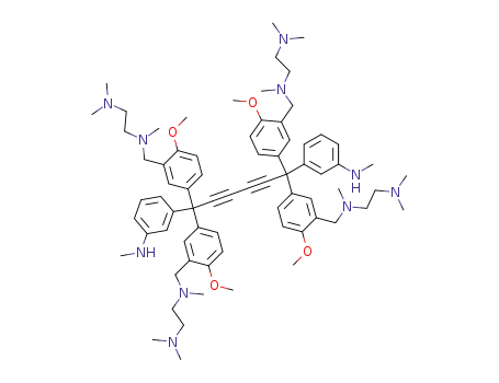 <i>N</i>-{2-methoxy-5-[1,6,6-tris-(3-{[(2-dimethylamino-ethyl)-methyl-amino]-methyl}-4-methoxy-phenyl)-1,6-bis-(3-methylamino-phenyl)-hexa-2,4-diynyl]-benzyl}-<i>N</i>,<i>N</i>',<i>N</i>'-trimethyl-ethane-1,2-diamine