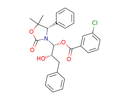 (4S,1'R,2'S)-N<sup>(3)</sup>-(1'-m-chlorobenzoyl-2'-hydroxy-3'-phenyl-prop-1'-yl)-4-phenyl-5,5-dimethyloxazolidin-2-one