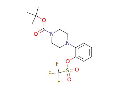 1-Piperazinecarboxylic acid, 4-[2-[[(trifluoromethyl)sulfonyl]oxy]phenyl]-,
1,1-dimethylethyl ester