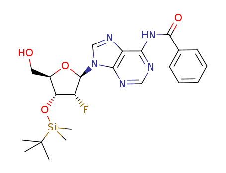 Adenosine, N-benzoyl-2'-deoxy-3'-O-[(1,1-dimethylethyl)dimethylsilyl]-2'-fluoro-