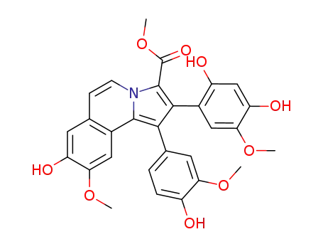methyl 2-(2,4-dihydroxy-5-methoxyphenyl)-8-hydroxy-1-(4-hydroxy-3-methoxyphenyl)-9-methoxypyrrolo[2,1-a]isoquinoline-3-carboxylate