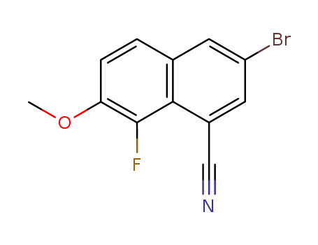 3-BROMO-8-FLUORO-7-METHOXY-1-NAPHTHONITRILE