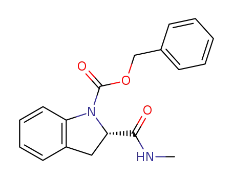 Molecular Structure of 185213-08-5 (N-benzyloxycarbonyl-(2S)-indolinecarboxylic acid methylamide)