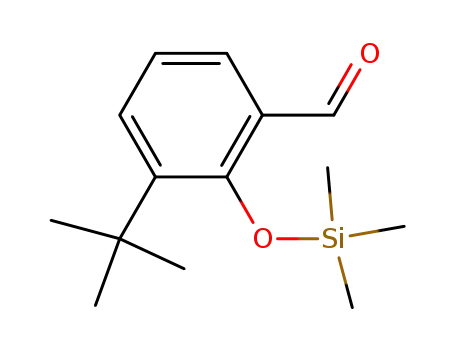 Molecular Structure of 848616-78-4 (Benzaldehyde, 3-(1,1-dimethylethyl)-2-[(trimethylsilyl)oxy]-)