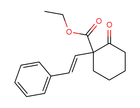 ethyl 2-oxo-1-<(E)-styryl>cyclohexanecarboxylate