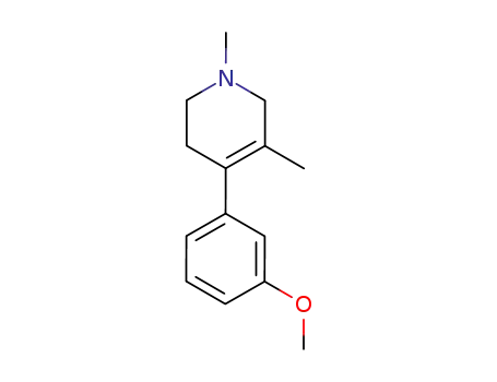 Molecular Structure of 123004-53-5 (Pyridine, 1,2,3,6-tetrahydro-4-(3-methoxyphenyl)-1,5-dimethyl-)