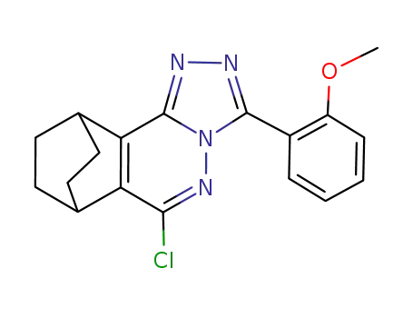 7,10-Ethano-1,2,4-triazolo[3,4-a]phthalazine,
6-chloro-7,8,9,10-tetrahydro-3-(2-methoxyphenyl)-