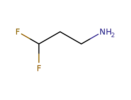 Molecular Structure of 461-50-7 (1-Propanamine, 3,3-difluoro-)