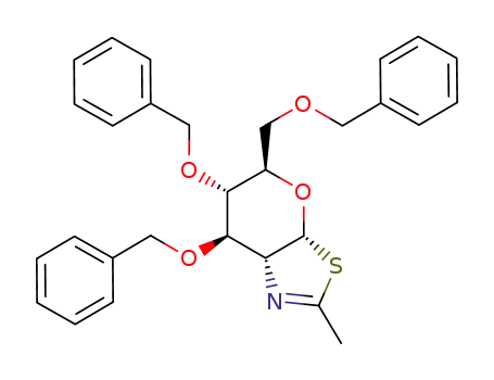 (3aR,5R,6S,7R,7aR)-5-phenylmethoxymethyl-6,7-bis(phenylmethoxy)-2-methyl-5,6,7,7a-tetrahydro-3aH-pyrano[3,2-d]thiazole