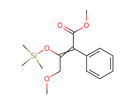 Benzeneacetic acid, a-[2-methoxy-1-[(trimethylsilyl)oxy]ethylidene]-,
methyl ester