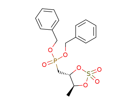 Phosphonic acid,
[[(4R,5S)-5-methyl-2,2-dioxido-1,3,2-dioxathiolan-4-yl]methyl]-,
bis(phenylmethyl) ester