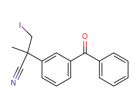 Benzeneacetonitrile, 3-benzoyl-a-(iodomethyl)-a-methyl-