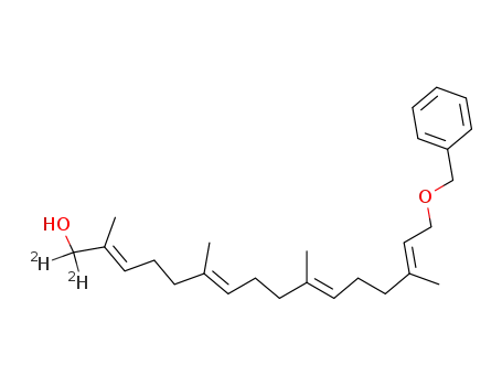 (E,E,E,E)-[1-2H<sub>2</sub>]-16-benzyloxy-2,6,10,14-tetramethyl-2,6,10,14-hexadecatetraen-1-ol