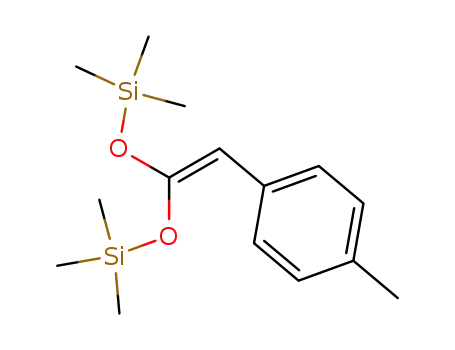 Molecular Structure of 838839-42-2 (3,5-Dioxa-2,6-disilaheptane,
2,2,6,6-tetramethyl-4-[(4-methylphenyl)methylene]-)