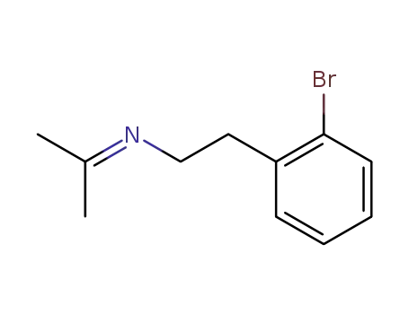 Molecular Structure of 337965-99-8 (Benzeneethanamine, 2-bromo-N-(1-methylethylidene)-)