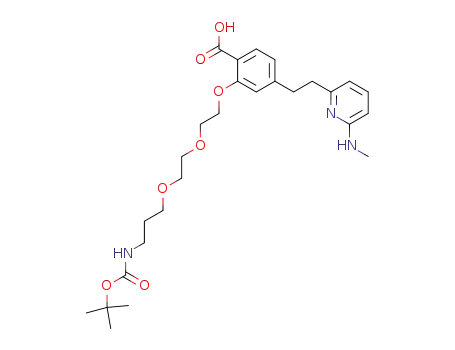 Benzoic acid,
2-[(13,13-dimethyl-11-oxo-3,6,12-trioxa-10-azatetradec-1-yl)oxy]-4-[2-[
6-(methylamino)-2-pyridinyl]ethyl]-