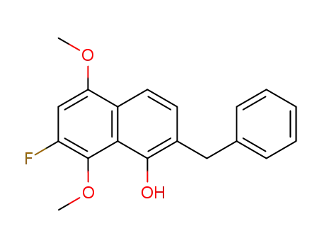 2-benzyl-7-fluoro-5,8-dimethoxy-1-naphthol