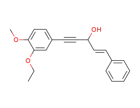 (E)-1-(3-ethoxy-4-methoxyphenyl)-3-hydroxy-5-phenyl-4-penten-1-yne