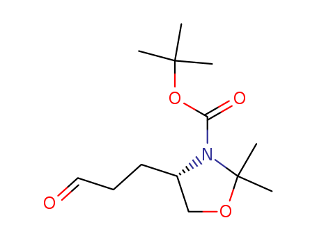 3-Oxazolidinecarboxylic acid, 2,2-dimethyl-4-(3-oxopropyl)-,
1,1-dimethylethyl ester, (4S)-