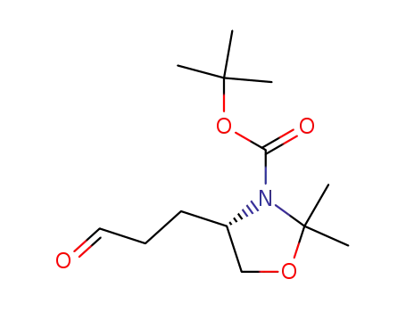3-Oxazolidinecarboxylic acid, 2,2-dimethyl-4-(3-oxopropyl)-,
1,1-dimethylethyl ester, (4S)-