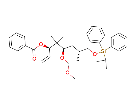 Benzoic acid (1R,3R,5R)-6-(tert-butyl-diphenyl-silanyloxy)-3-methoxymethoxy-2,2,5-trimethyl-1-vinyl-hexyl ester