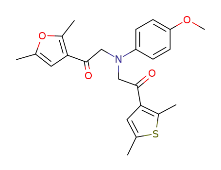 2-[[2-(2,5-dimethyl-furan-3-yl)-2-oxo-ethyl]-(4-methoxy-phenyl)-amino]-1-(2,5-dimethyl-thiophen-3-yl)-ethanone
